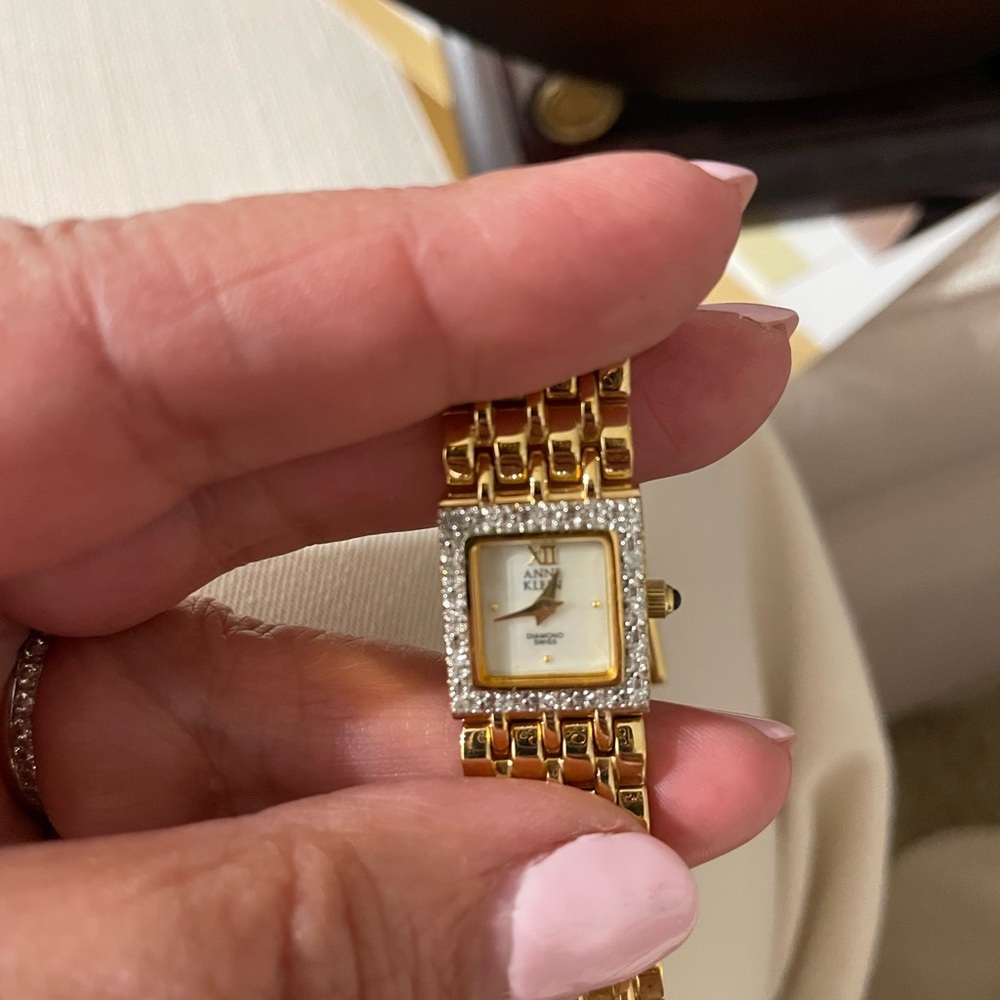 Anne Klein Gold and Silver Women's Watch